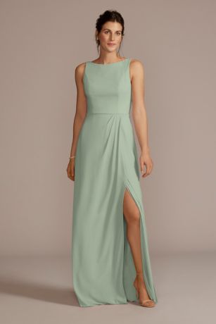 Celebrate DB Studio Chiffon Sleeveless Tie-Back Dress